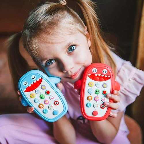 Baby teething phone shark fun - teething,