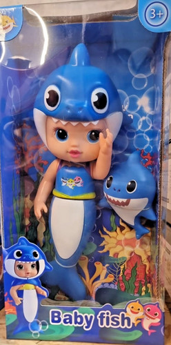 Blue baby shark sound light - blue,